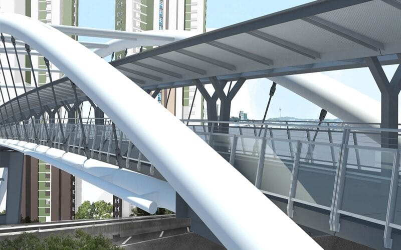 Global Standard Heavy-Duty Steel Box Girder Pedestrian Bridge