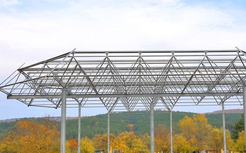Steel Frame Roof System for Large Stadiums and Halls