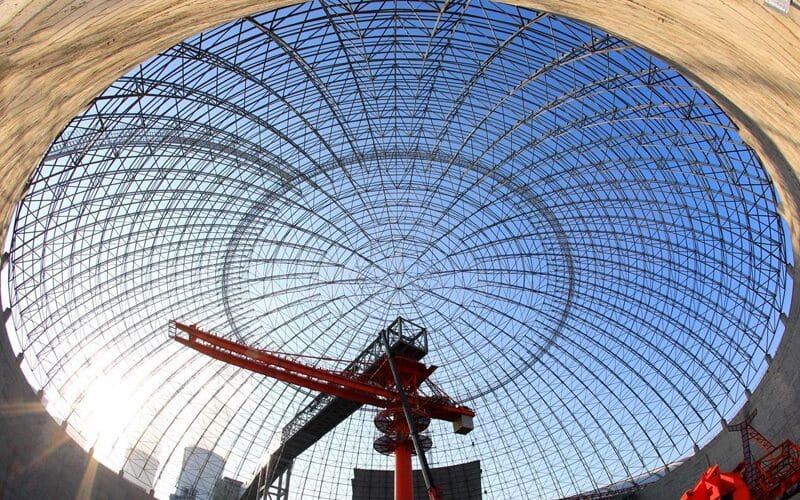 Construction of Large-Scale Spatial Steel Frame Structures